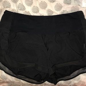 Lululemon black shorts size 6